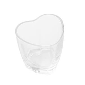 Jogo 4 Copos Para Shot Licor de Vidro Coração 50ml - Ela Decora