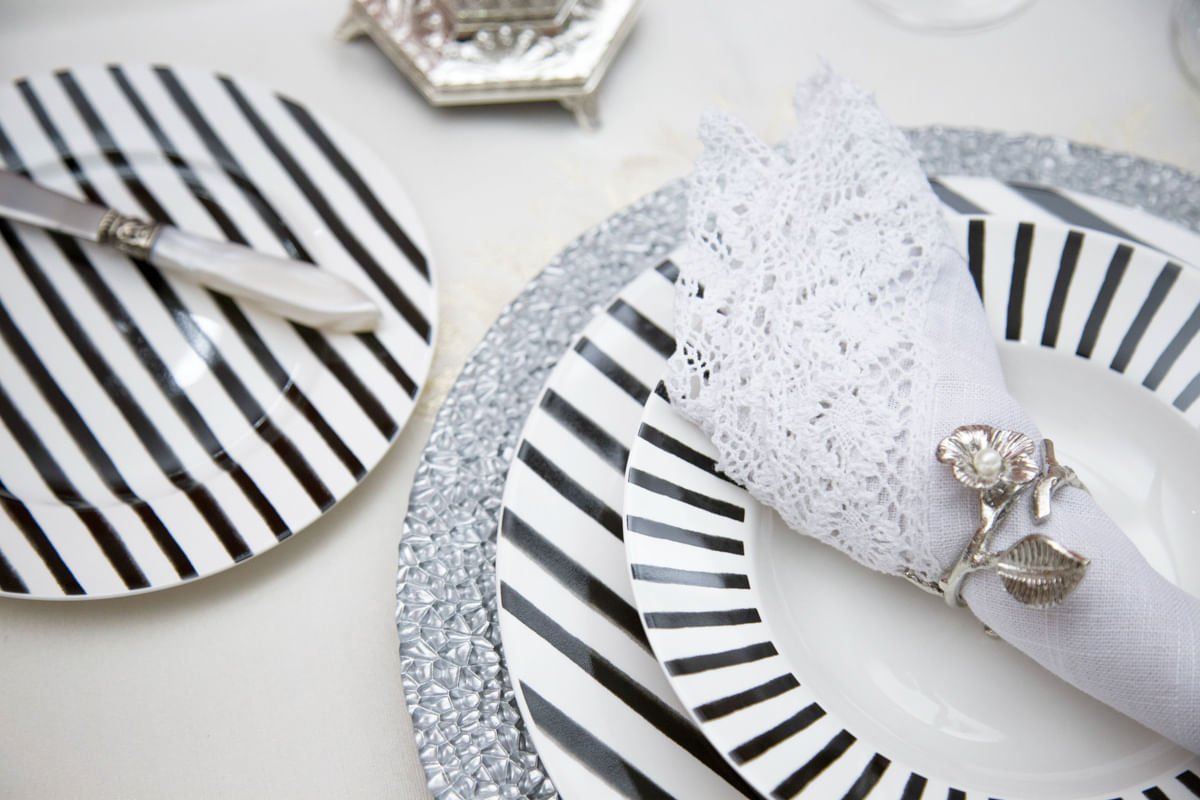 Jogo 4 Espatulas em Aço Inox com Cabo de Plastico Mother Pearl Marfim 16cm - Ela Decora