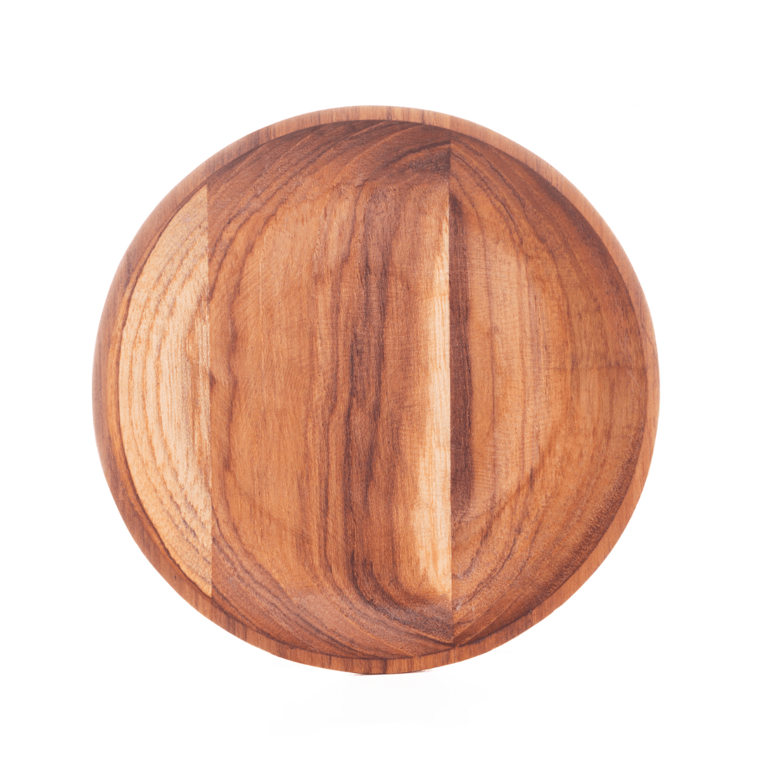 Jogo 4 Porta Copos Madeira Teca 11cm - Ela Decora