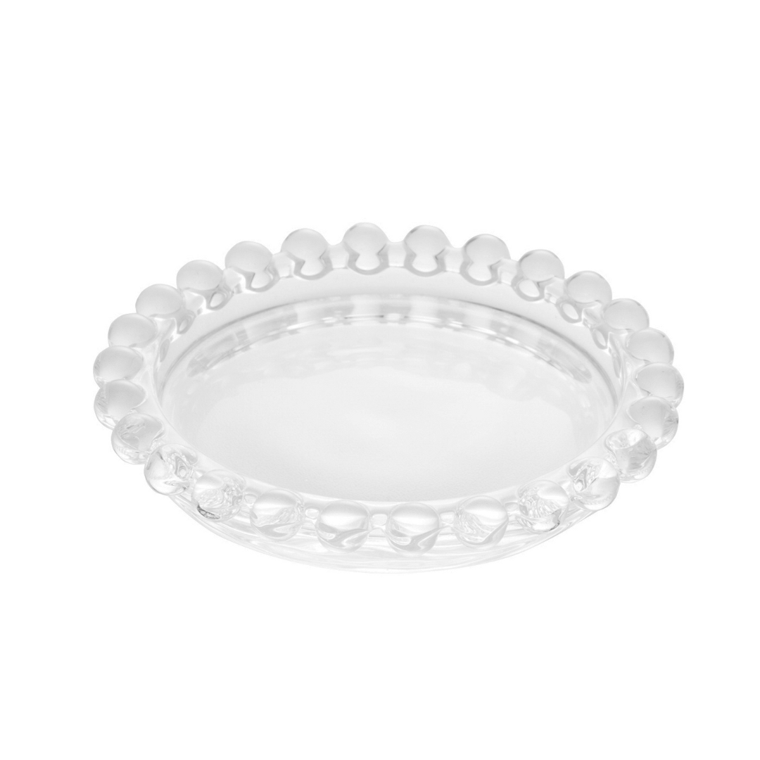Jogo 4 Pratos Cristal Pearl 10cm - Ela Decora