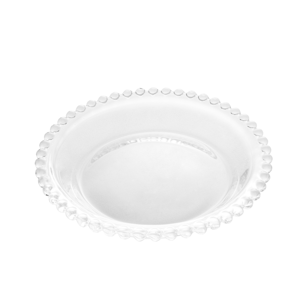 Jogo 4 Pratos em Cristal Pearl 14cm - Ela Decora