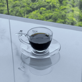 Jogo 4 Xícaras de Café Bird com Pires Cristal 80ml - Ela Decora