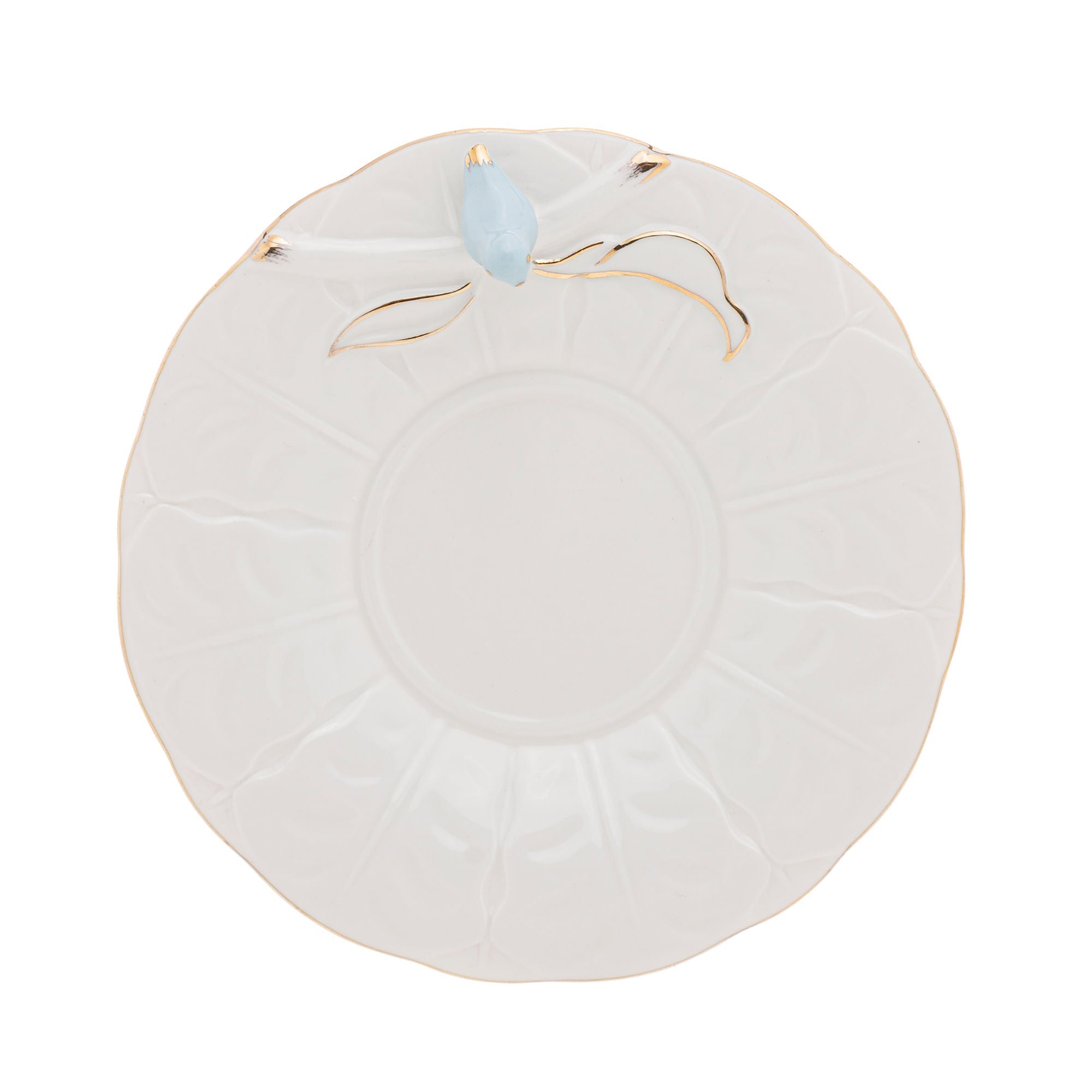 Jogo 4 Xicaras para Chá em Porcelana Birds Branca 200ml - Ela Decora