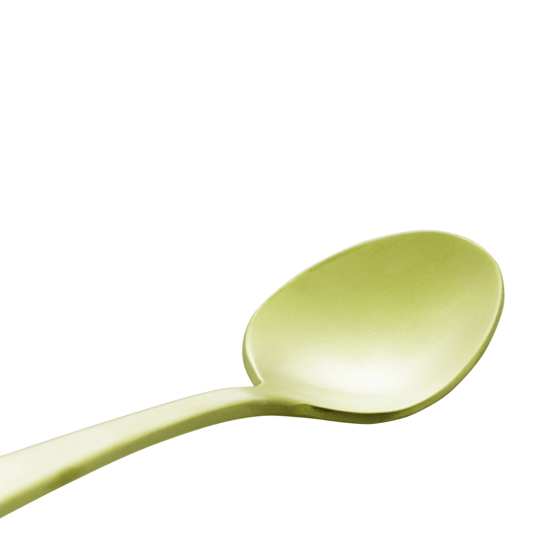 Jogo 6 Colheres para Café Berna Aço Inox Champanhe Fosco - Ela Decora