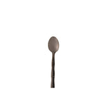 Jogo 6 Colheres para Chá Estilo Bambu Aço Inox Elegant Preto Ônix 12,5 cm - Ela Decora
