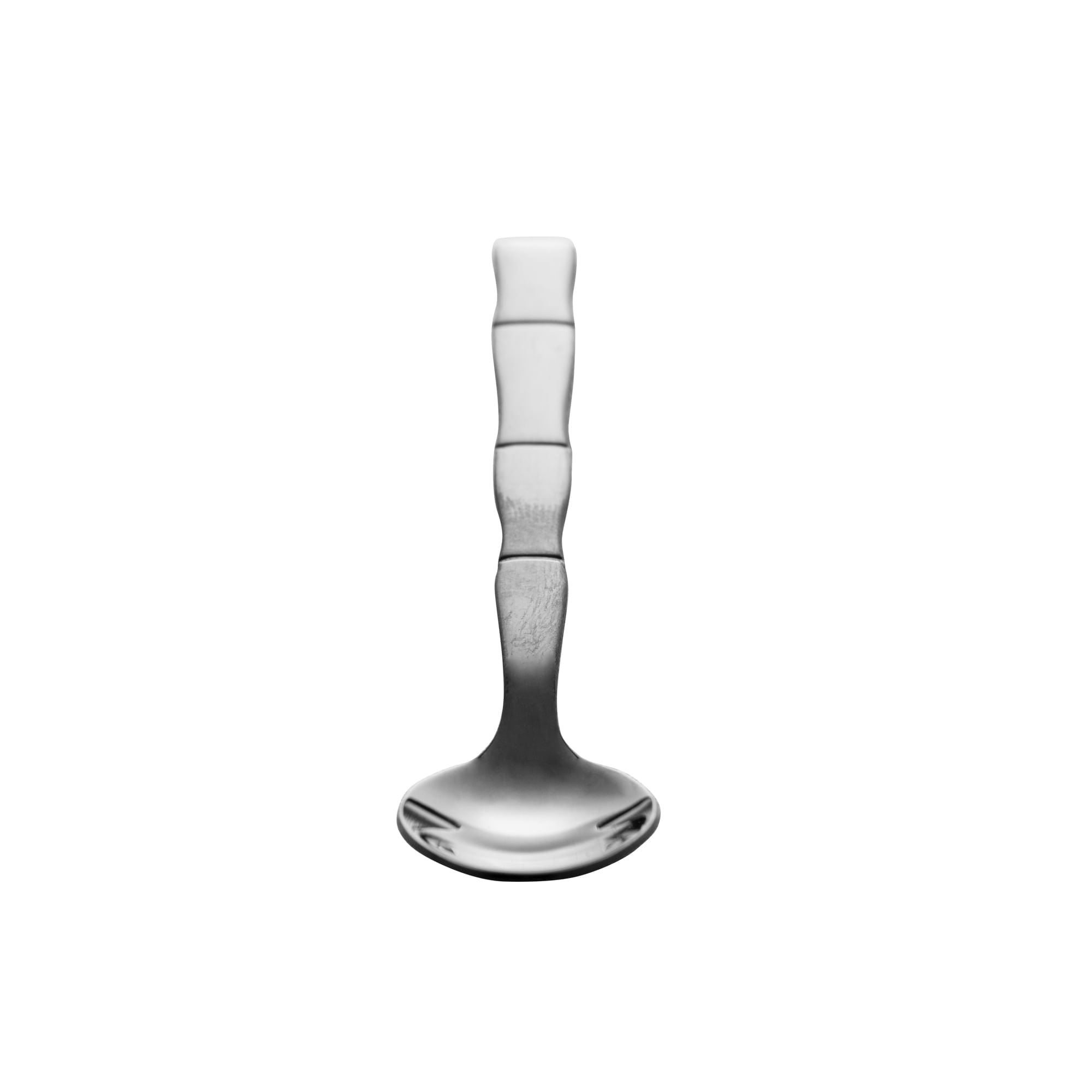 Jogo 6 Colheres para Chá Estilo Bambu Aço Inox Elegant Preto Ônix 12,5 cm - Ela Decora