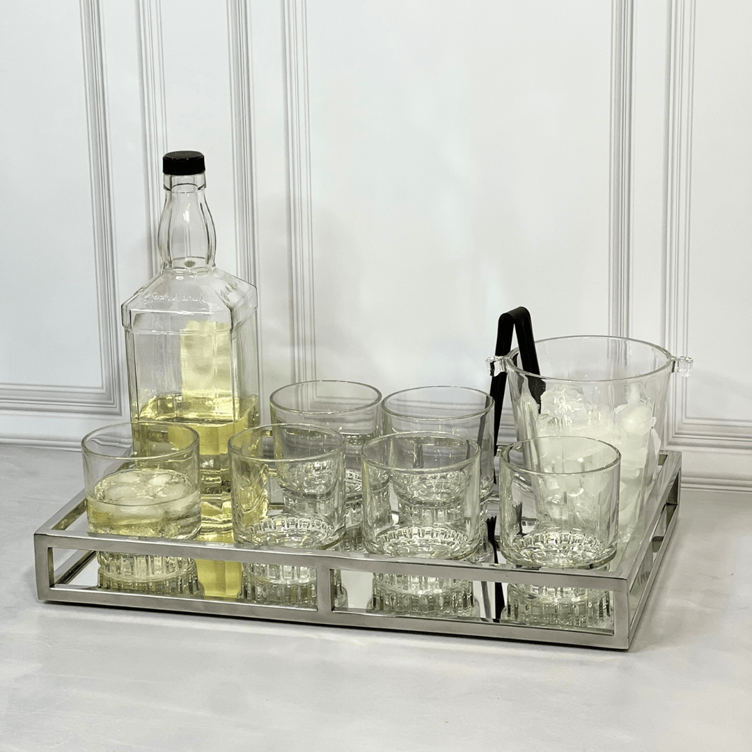 Jogo 6 Copos Baixos Whisky de Vidro Fiorde 290ml - Ela Decora