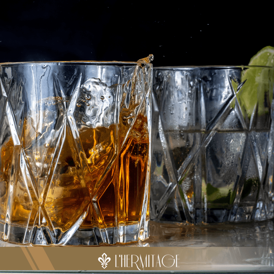 Jogo 6 Copos Baixos Whisky Forest em Cristal Ecológico 310ml - Ela Decora