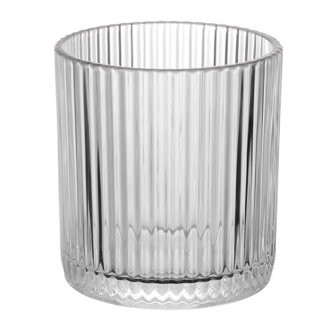 Jogo 6 Copos Baixos Whisky Graffiato de Vidro 320ml - Ela Decora