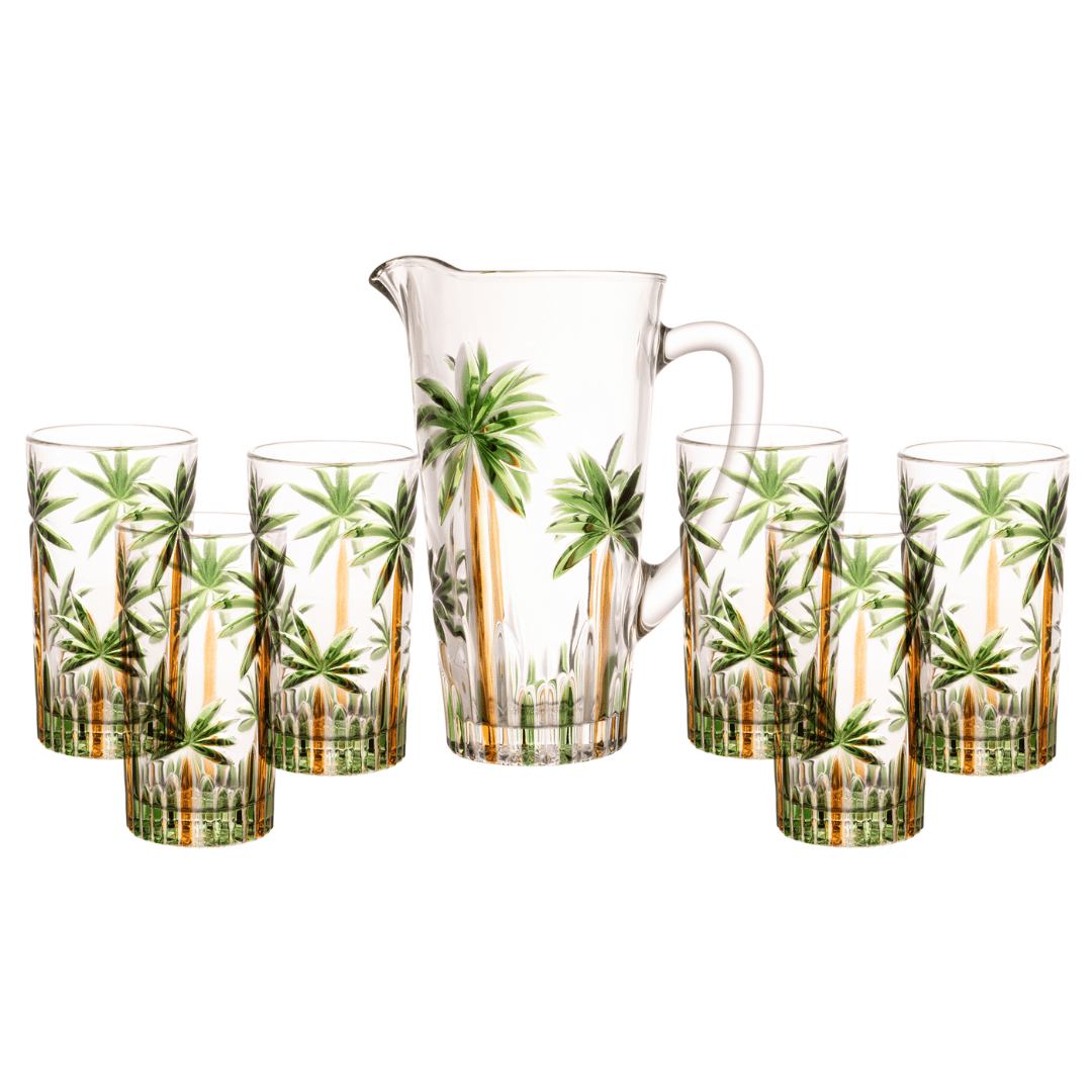 Conjunto para bebida com jarra e 6 copos para suco