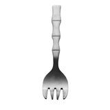 Jogo 6 Garfos Para Mesa Estilo Bambu Elegant Aço Inox Preto Ônix 19,8 cm - Ela Decora