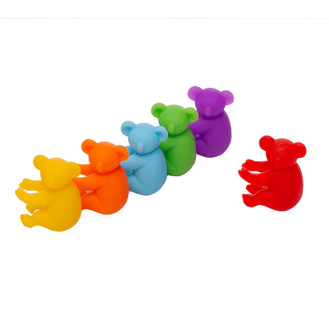 Jogo 6 Marcadores para Taça Koala Sortidos Silicone - Ela Decora