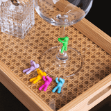 Jogo 6 Marcadores para Taças Bonecos Sortidos Silicone - Ela Decora