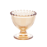 Jogo 6 Porta Ovos Cristal Pearl Âmbar 20cm - Ela Decora