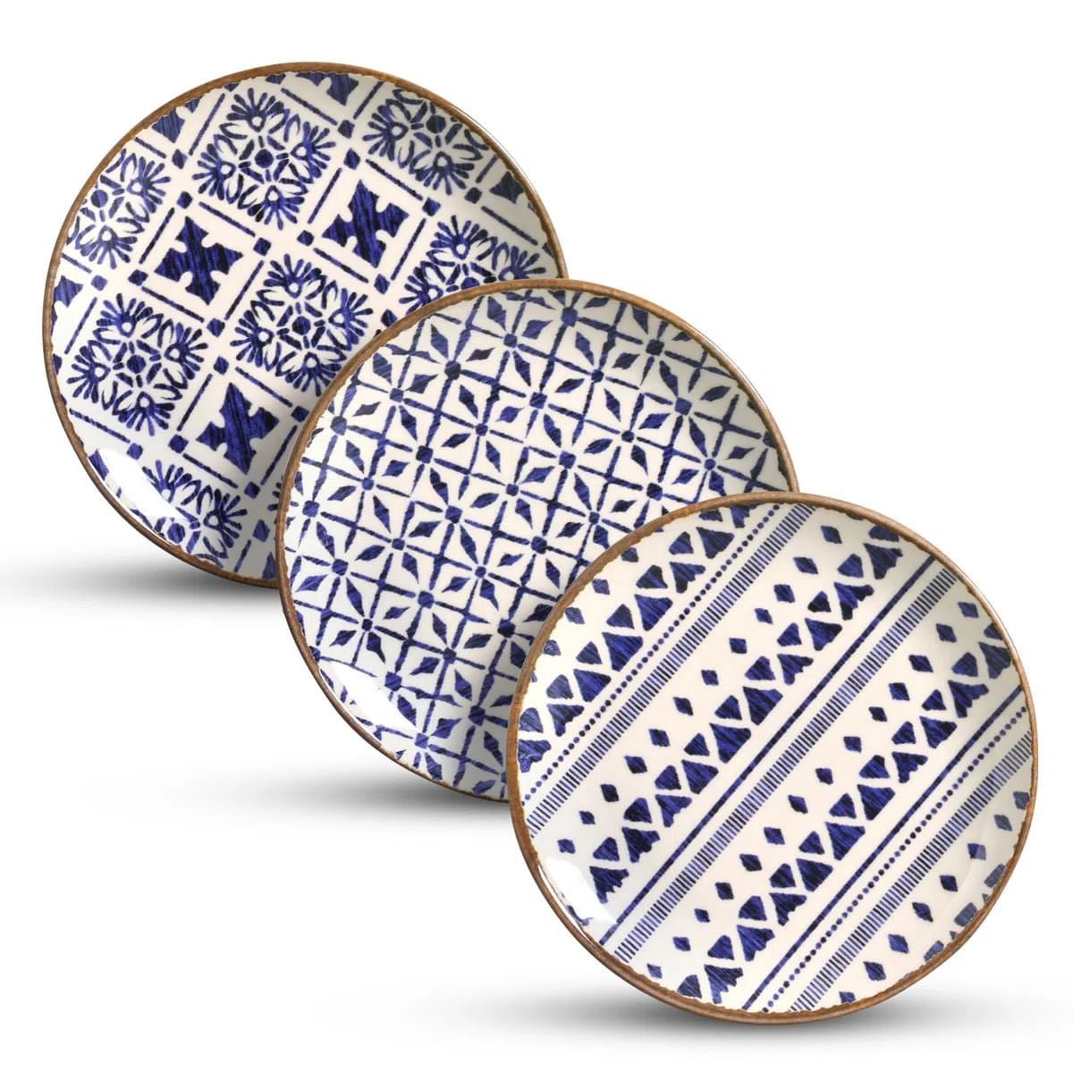 Jogo 6 Pratos de Sobremesa Coup Asteca 20,5cm - Ela Decora