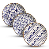 Jogo 6 Pratos de Sobremesa Coup Asteca 20,5cm - Ela Decora
