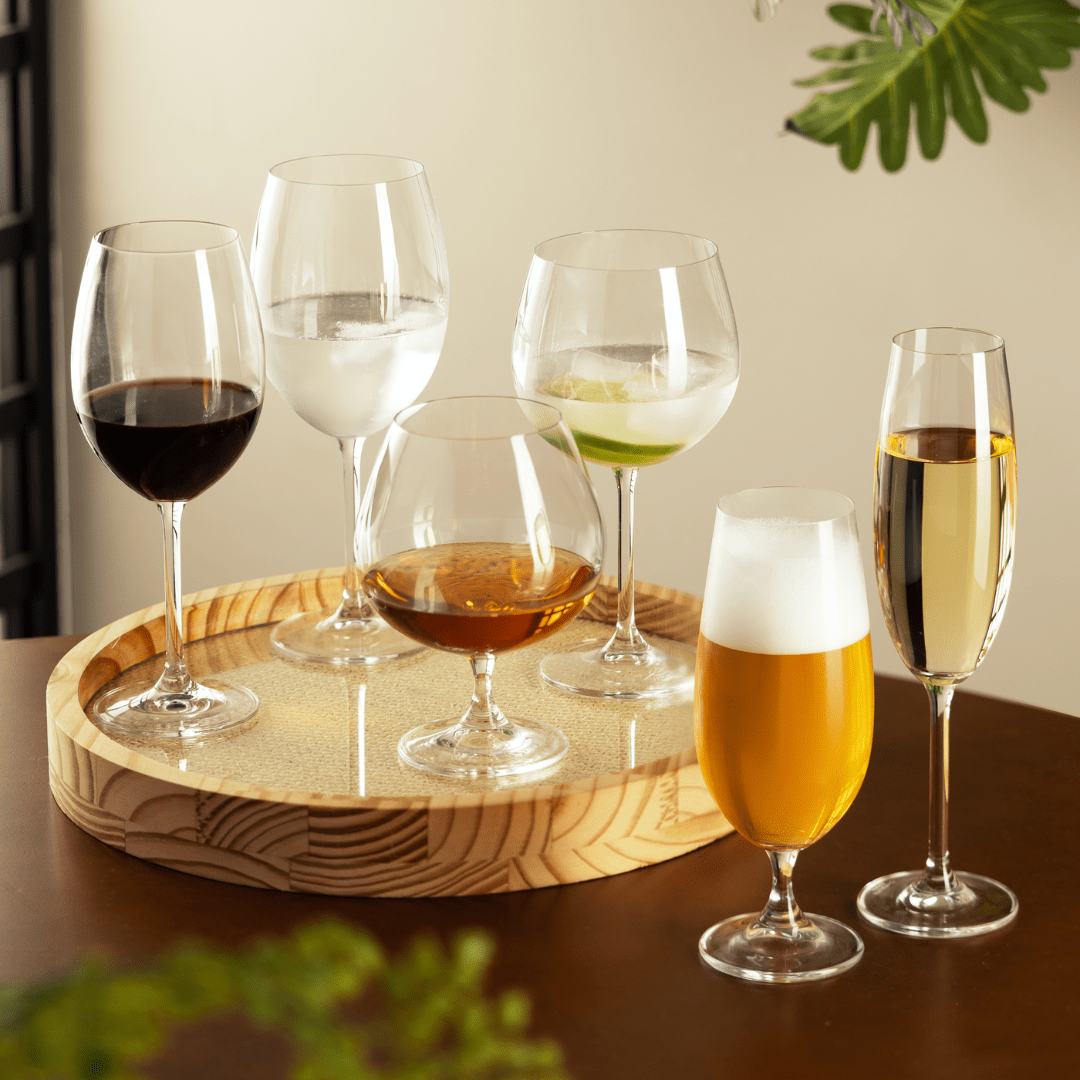 Jogo 6 Taças de Cristal Ecológica para Champagne Espumante Transparente 220ml - Ela Decora