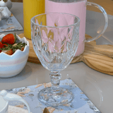 Jogo 6 Taças de Vidro DIamond 320ml - Ela Decora