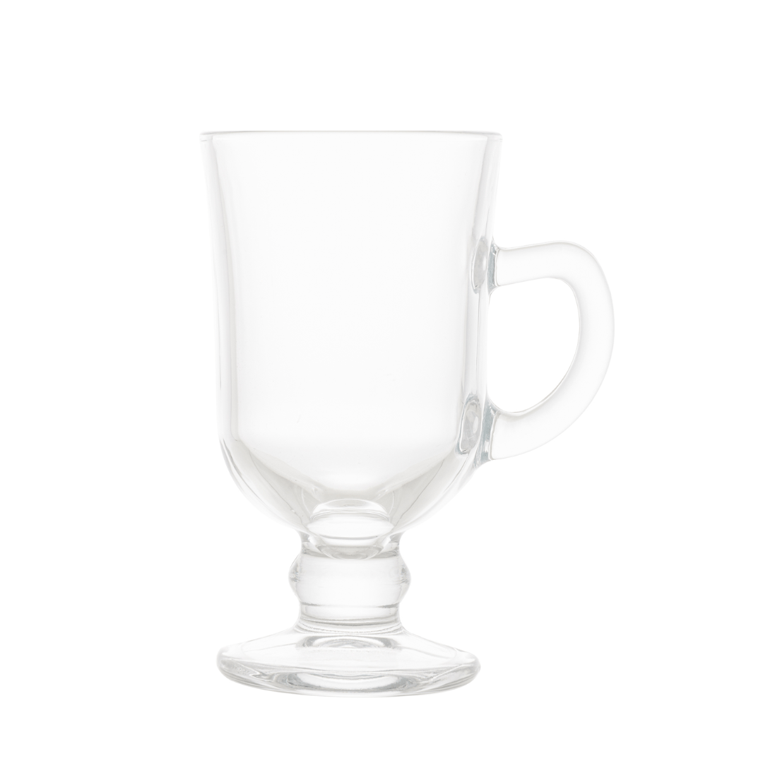 Jogo 6 Taças para Cappuccino de Vidro Sodo - Calcico 114ml - Ela Decora