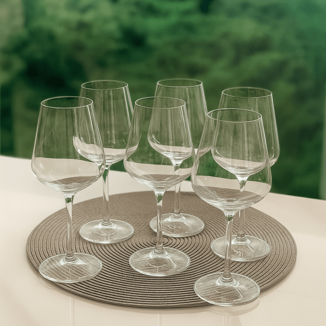Jogo 6 Taças para Vinho Tinto Ardea em Cristal 540ml - Ela Decora