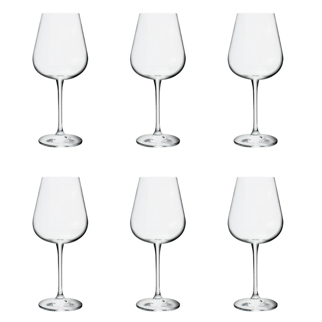 Jogo 6 Taças para Vinho Tinto Ardea em Cristal 540ml - Ela Decora
