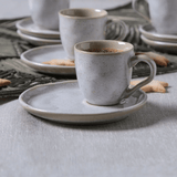 Jogo 6 Xícaras de Café Bio Latte Descentralizado 70ml - Ela Decora