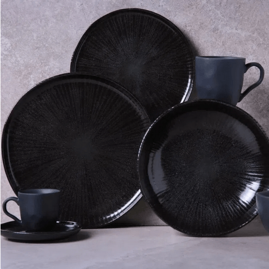 Jogo 6 Xícaras de Café com Píres Bio Stoneware Imo 120ml - Ela Decora