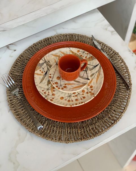 Jogo 6 Xícaras de Café com Pires Coup Ikebana 112ml - Ela Decora