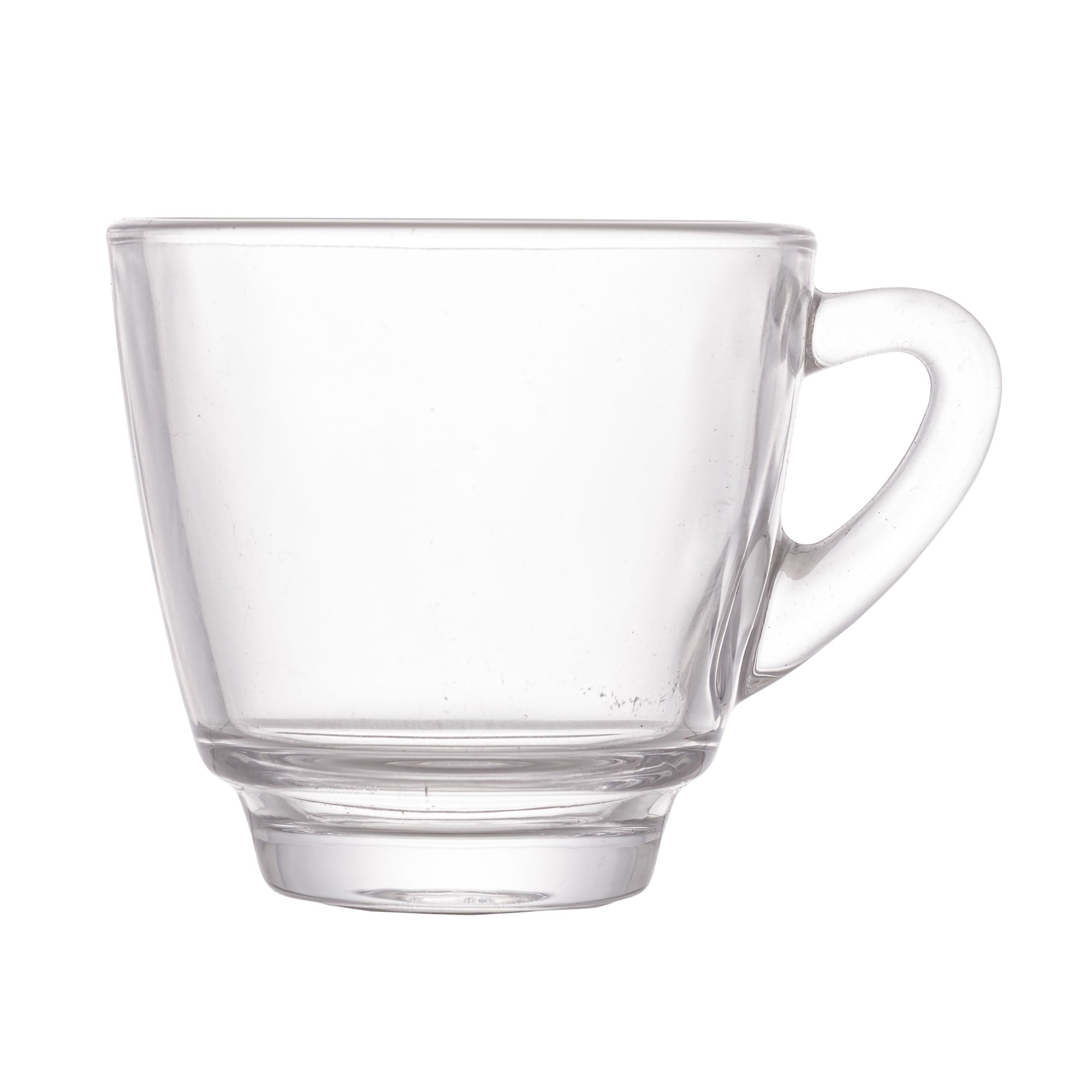 Jogo 6 Xícaras de Café Com Pires Madeira Coração Liptus 75ml - Ela Decora