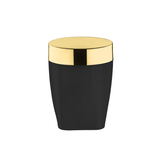 Jogo Acessórios para Banheiro Preto e Dourado 3 Peças - Ela Decora