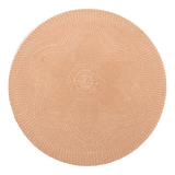 Jogo Americado Redondo Fiore Marrom 38cm - Ela Decora