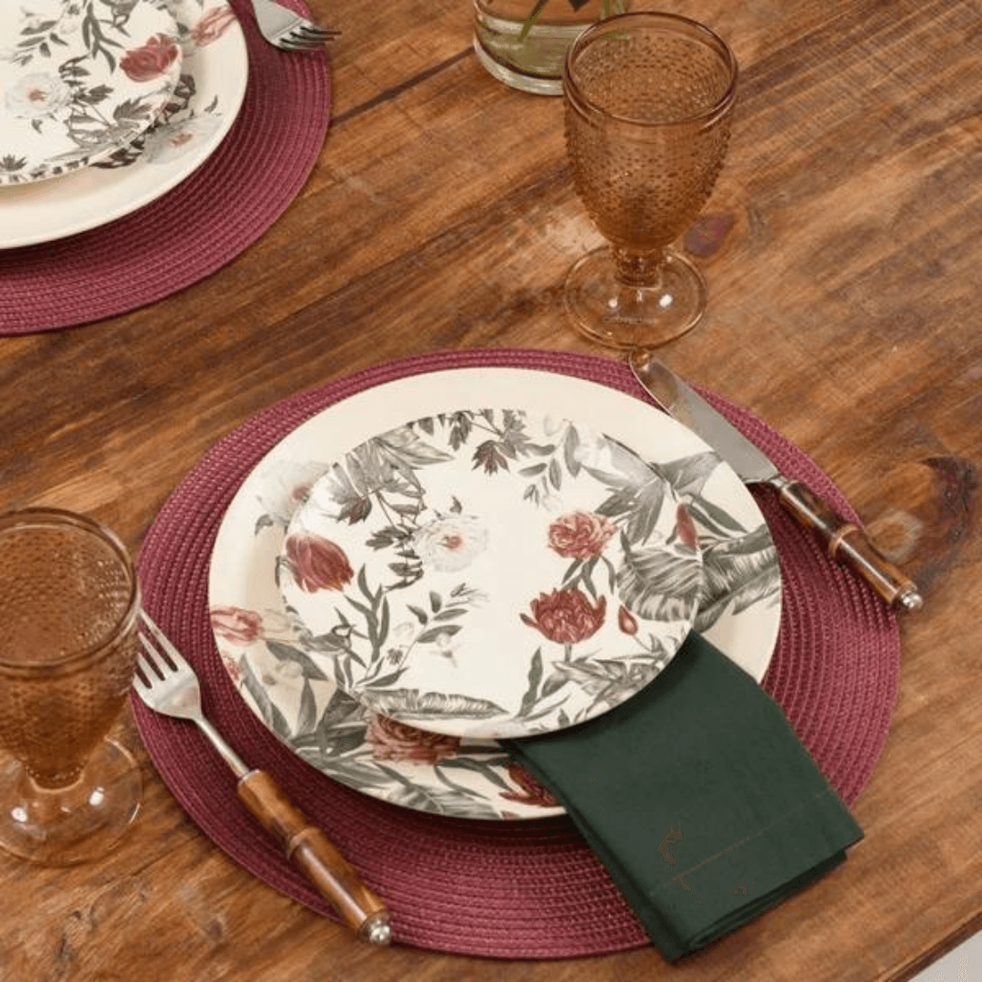 Jogo Americano Avulso Luna Merlot 38cm - Ela Decora