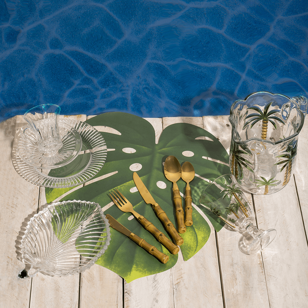 Jogo Americano de Eva Garden Leaf 45cm - Ela Decora