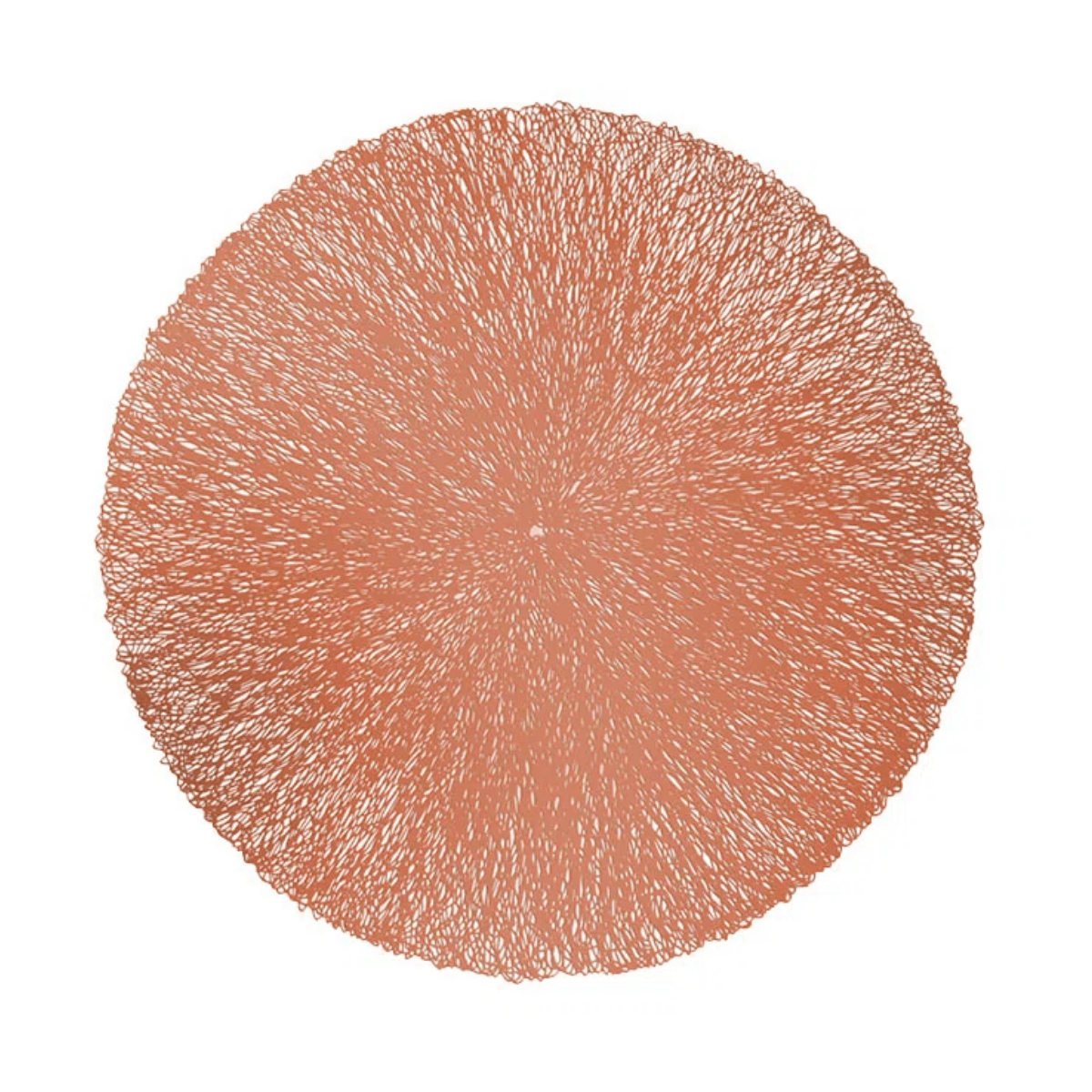 Jogo Americano Descanso de Prato Redondo Rose Gold PVC - 38 cm - Ela Decora