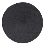 Jogo Americano em Plástico Fresno Preto 38cm - Ela Decora