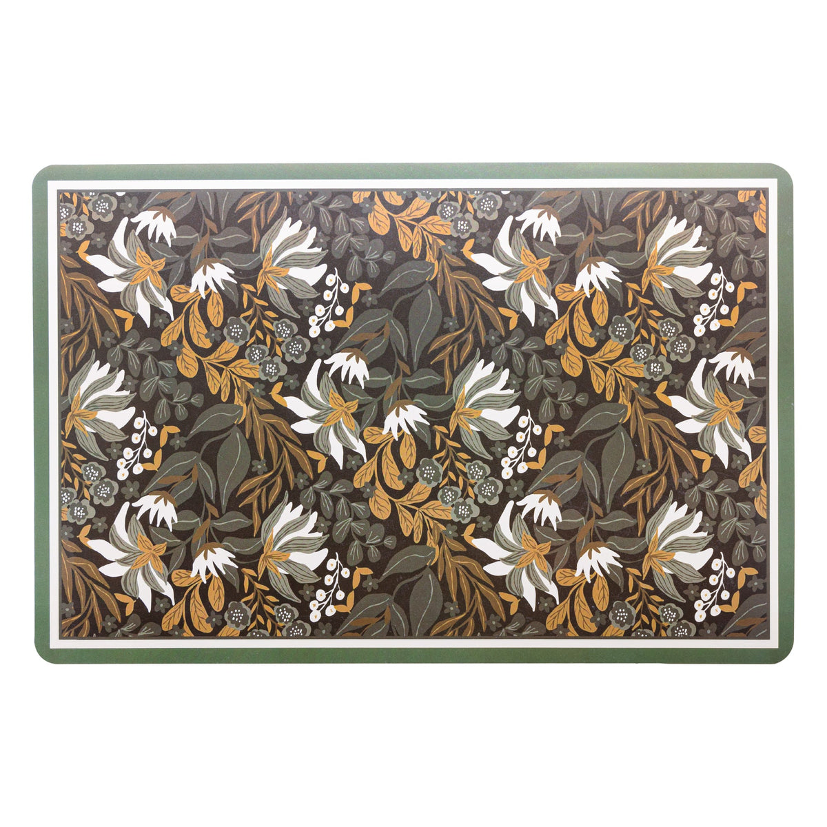 Jogo Americano em Plástico Green Garden 43,5cm x 28,5cm - Ela Decora