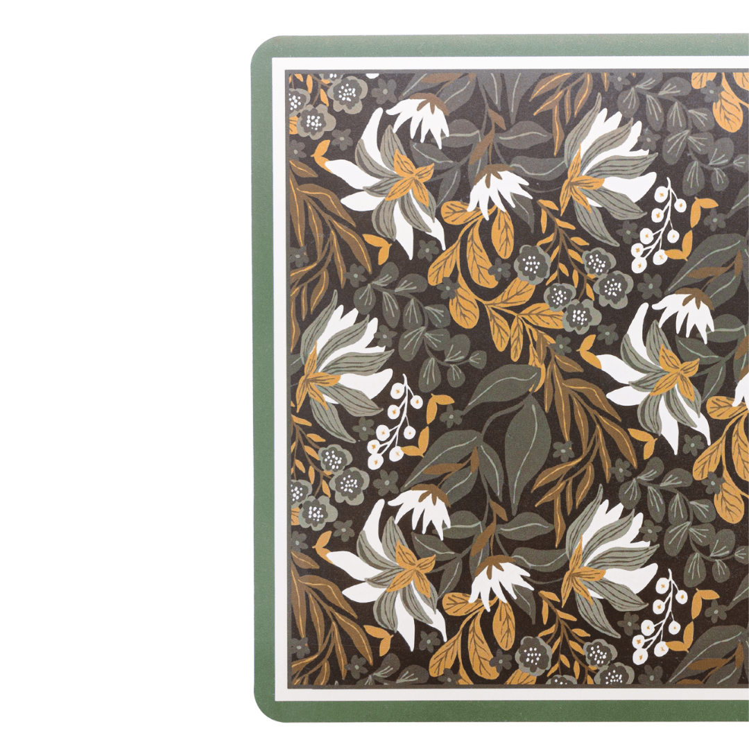 Jogo Americano em Plástico Green Garden 43,5cm x 28,5cm - Ela Decora