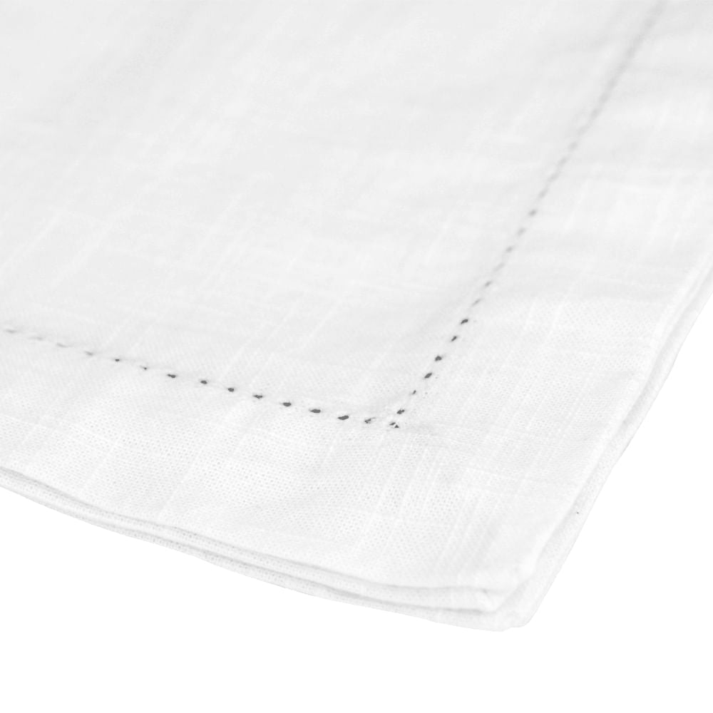 Jogo Americano em Tecido Branco 50cm x 35cm - 2 Peças - Ela Decora