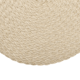 Jogo Americano Leaf Redondo Creme - 38 cm - Ela Decora