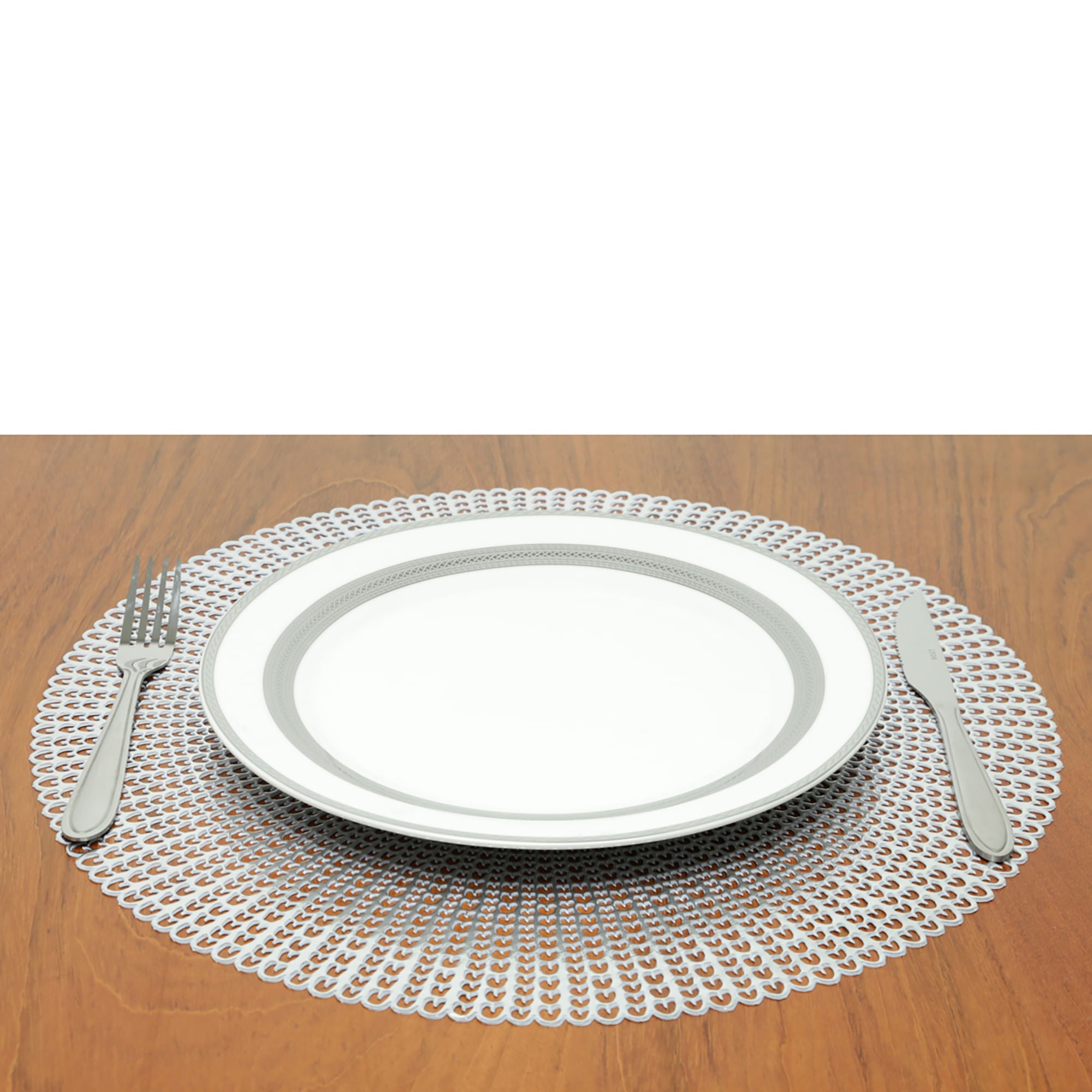 Jogo Americano Lux em Pvc Cromado 41cm - Ela Decora