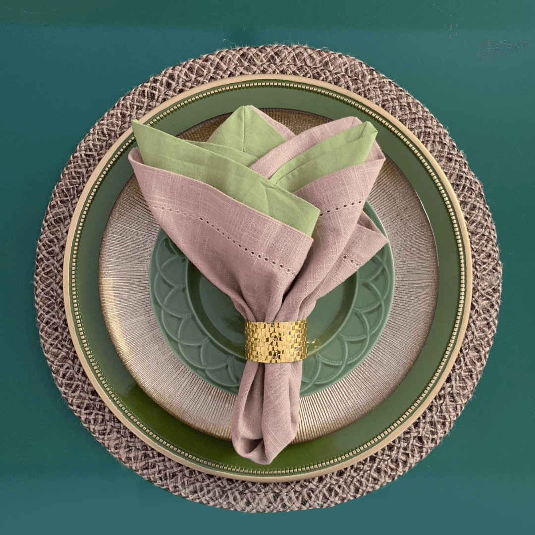 Jogo Americano Mesclado Flowered Marrom - 38 cm - Ela Decora