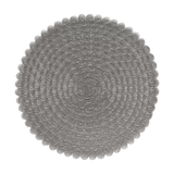 Jogo Americano Redondo Avulso Ava Taupe 38cm - Ela Decora