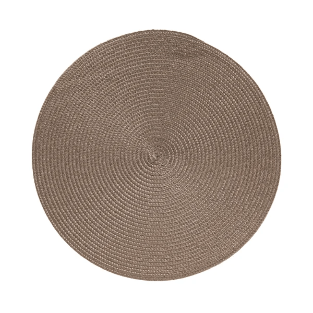 Jogo Americano Redondo Avulso Luna Mocca 38cm - Ela Decora