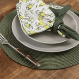 Jogo Americano Redondo Avulso Luna Olive 38cm - Ela Decora