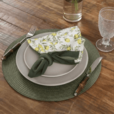 Jogo Americano Redondo Avulso Luna Olive 38cm - Ela Decora