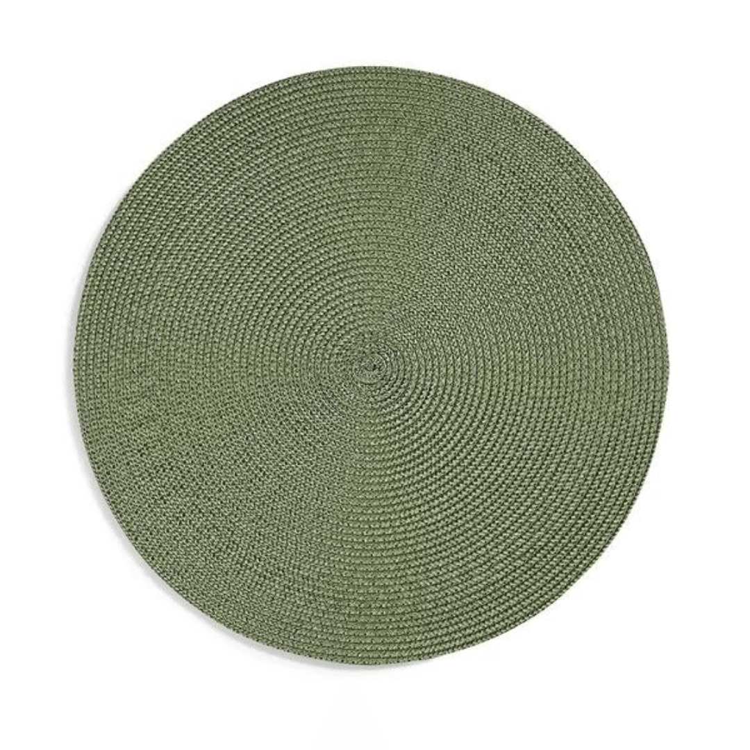 Jogo Americano Redondo Avulso Luna Olive 38cm - Ela Decora