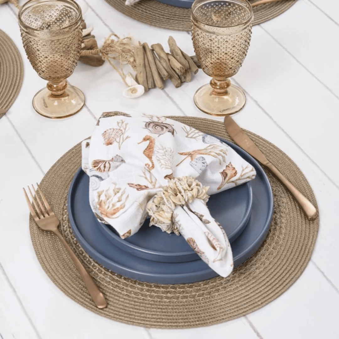 Jogo Americano Redondo Avulso Luna Tressê Allure 38cm - Ela Decora