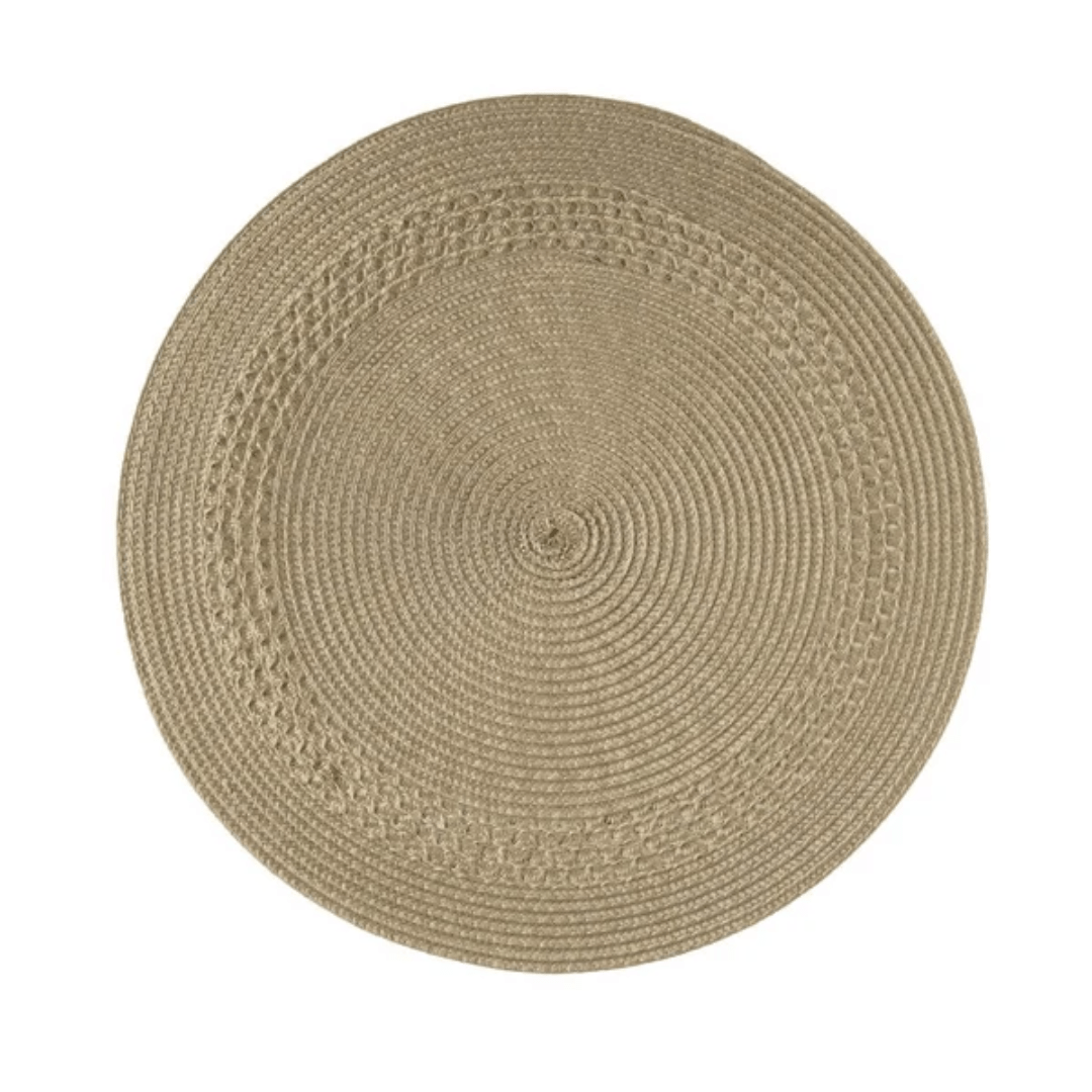 Jogo Americano Redondo Avulso Luna Tressê Allure 38cm - Ela Decora