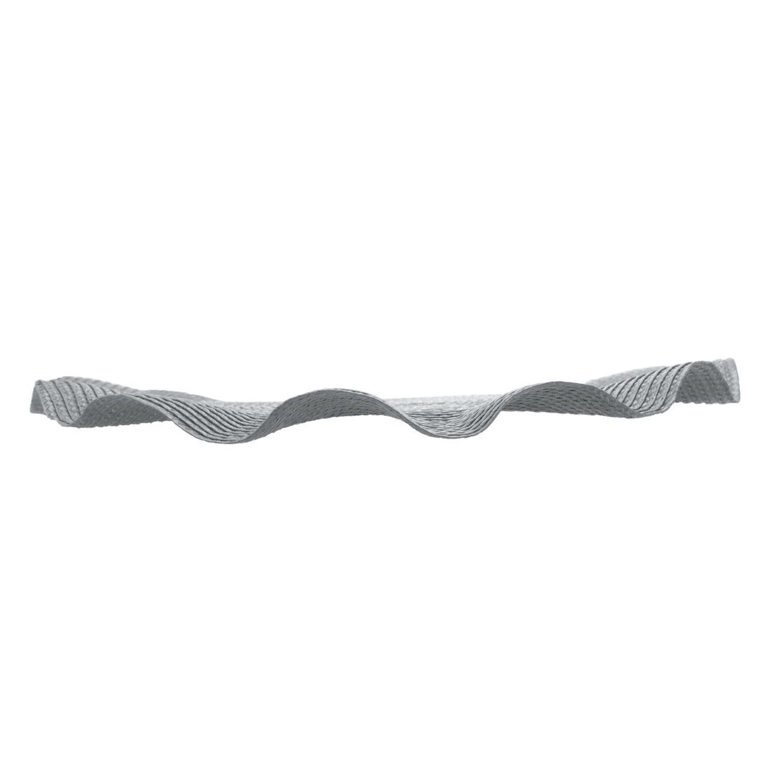 Jogo Americano Redondo Babado Prateado 38cm - Ela Decora