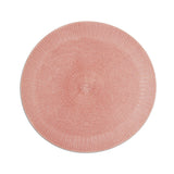 Jogo Americano Redondo Crochet Rosa 38cm - Ela Decora